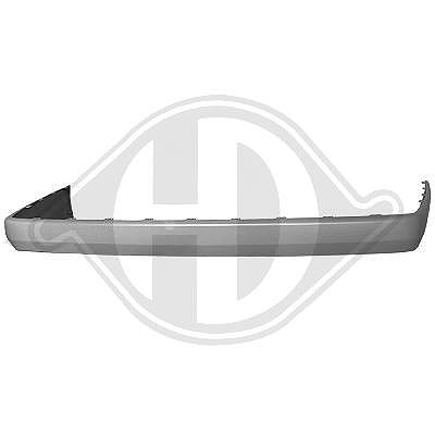 Diederichs Zier-/Schutzleiste, Stoßfänger [Hersteller-Nr. 1613165] für Mercedes-Benz