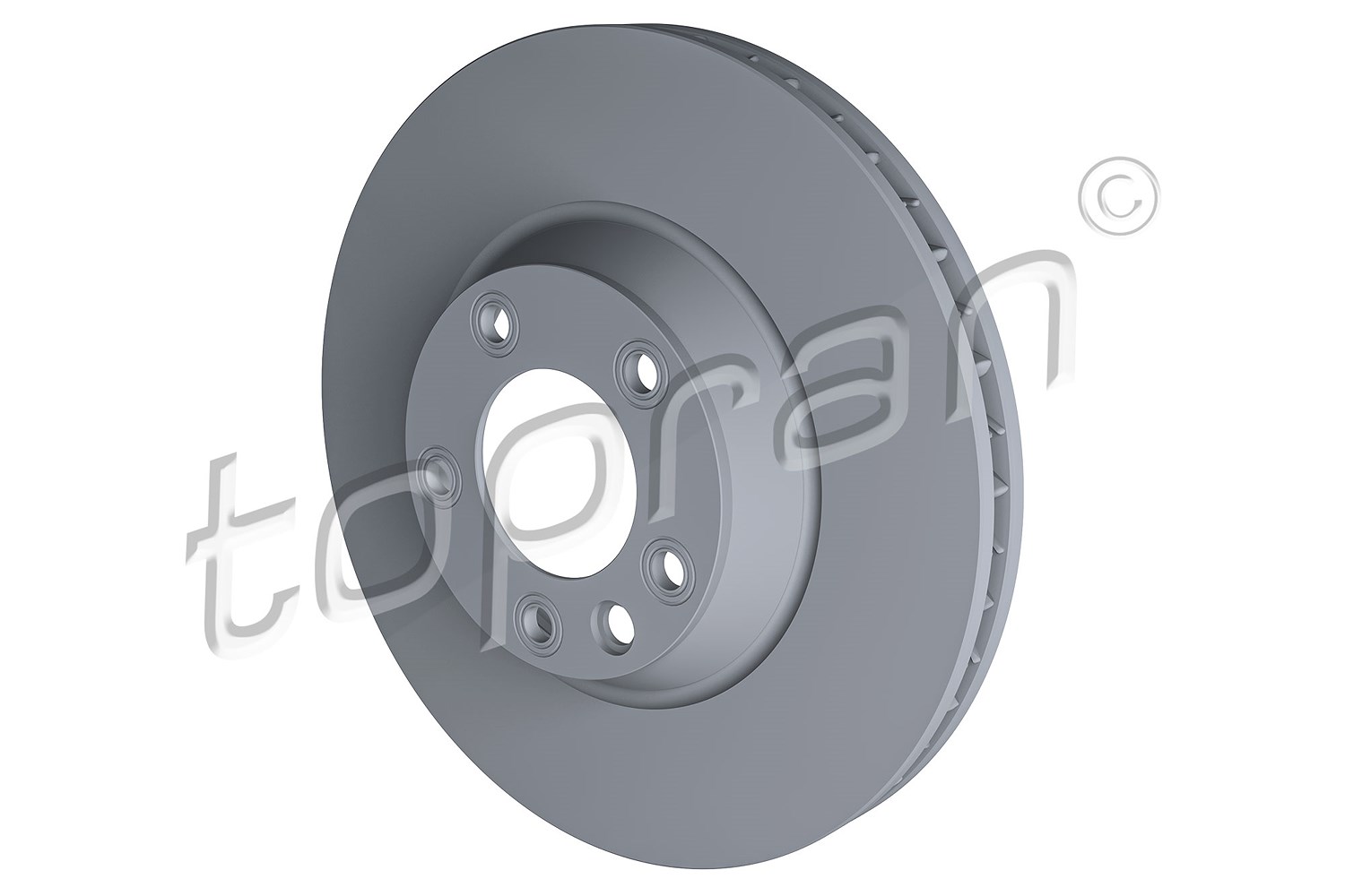 Topran 1x Bremsscheibe Vorderachse Belüftet Links [Hersteller-Nr. 111288] für Porsche, VW, Audi