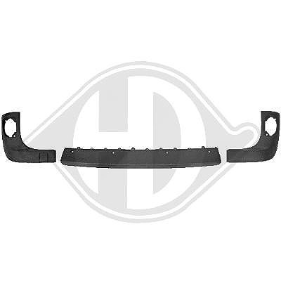 Diederichs Zier-/Schutzleiste, Stoßfänger [Hersteller-Nr. 4414666] für Renault, Mercedes-Benz