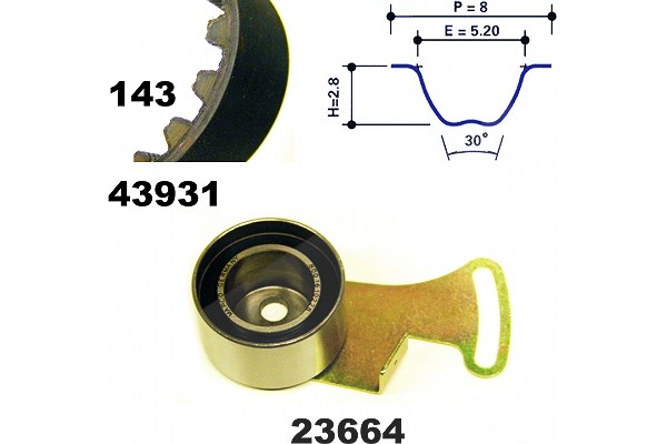 Mapco Zahnriemensatz [Hersteller-Nr. 23938] für Mg, Rover
