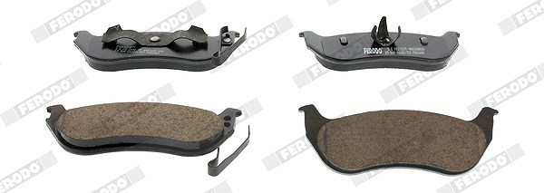 Ferodo Bremsbelagsatz, Scheibenbremse [Hersteller-Nr. FDB1660] für Jeep