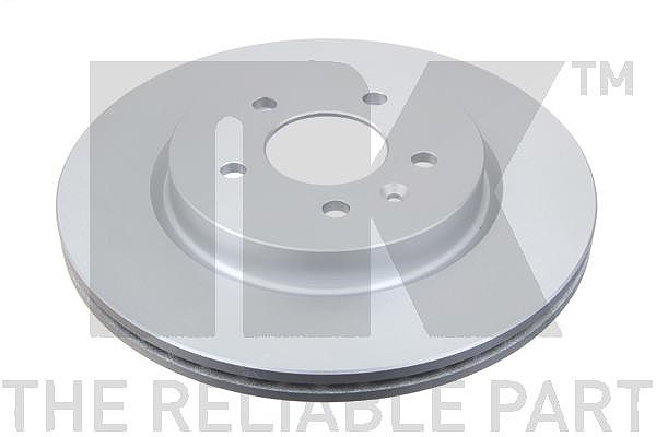 Nk 1x Bremsscheibe Hinterachse Belüftet [Hersteller-Nr. 313676] für Vauxhall, Opel