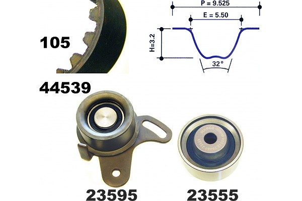 Mapco Zahnriemensatz [Hersteller-Nr. 73539] für Hyundai, Kia