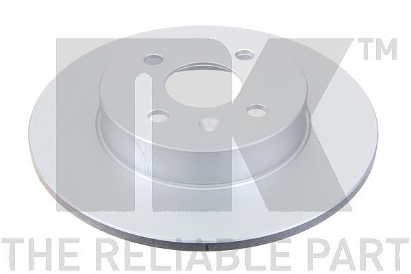 Nk 1x Bremsscheibe Hinterachse Voll [Hersteller-Nr. 313655] für Vauxhall, Opel