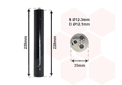 Van Wezel Trockner, Klimaanlage [Hersteller-Nr. 5800D297] für VW