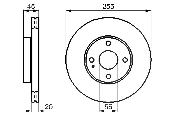 Bosch Bremsscheibe [Hersteller-Nr. 0986478996] für Mazda