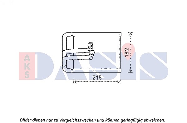 Aks Dasis Wärmetauscher, Innenraumheizung [Hersteller-Nr. 569021N] für Hyundai