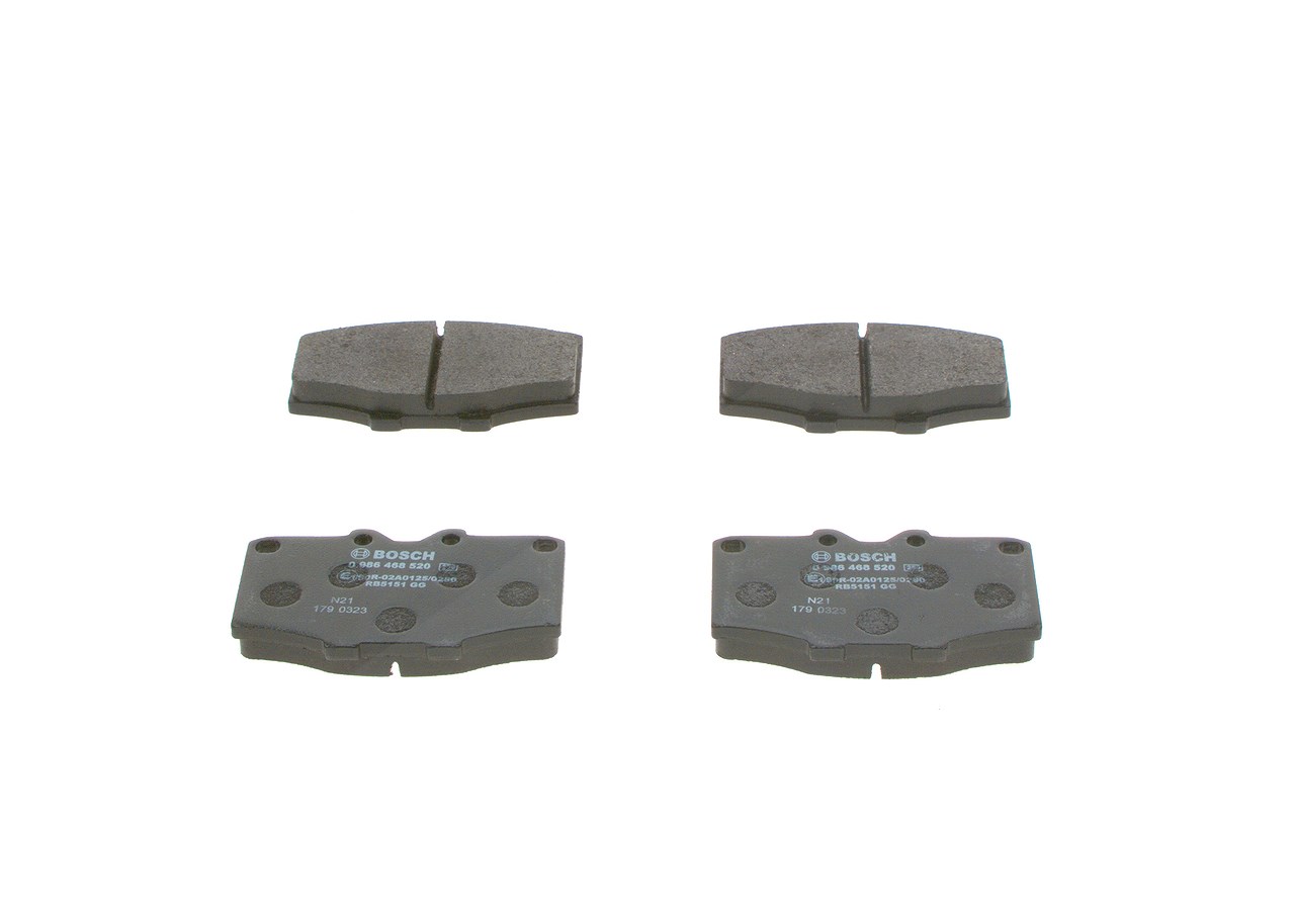 Bosch Bremsbelagsatz, Scheibenbremse [Hersteller-Nr. 0986468520] für Toyota