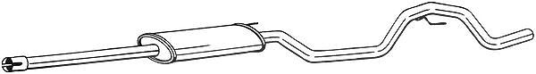 Bosal Mittelschalldämpfer [Hersteller-Nr. 292-039] für Opel, Vauxhall