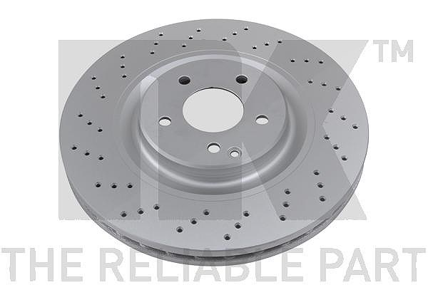 Nk 1x Bremsscheibe [Hersteller-Nr. 313390] für Mercedes-Benz