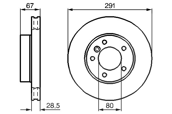 Bosch Bremsscheibe [Hersteller-Nr. 0986478691] für Jaguar, Daimler
