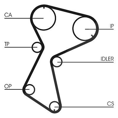 Continental Ctam Zahnriemen [Hersteller-Nr. CT604] für Renault, Volvo