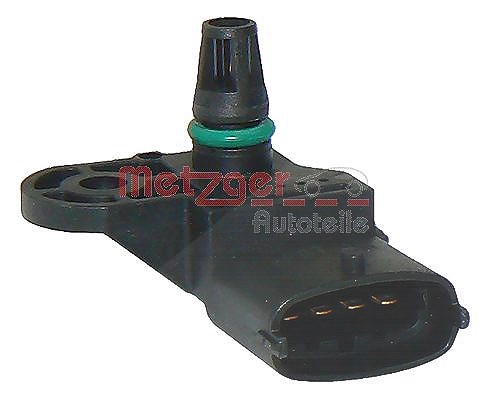 Metzger Autoteile Sensor, Ladedruck [Hersteller-Nr. 0906374] für Vauxhall, Fiat, Opel, Porsche, Alfa Romeo, Saab, Lancia, Chevrolet, Abarth