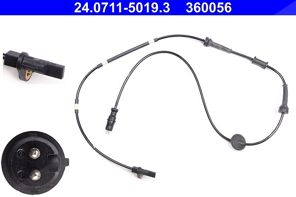 Ate Sensor, Raddrehzahl [Hersteller-Nr. 24.0711-5019.3] für Fiat