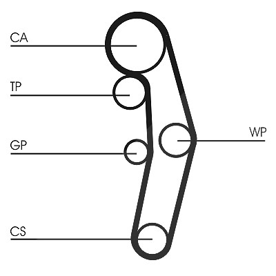 Continental Ctam Zahnriemensatz [Hersteller-Nr. CT1028K5] für VW, Seat, Audi, Ford
