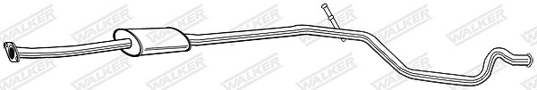 Walker Mittelschalldämpfer [Hersteller-Nr. 22733] für Peugeot