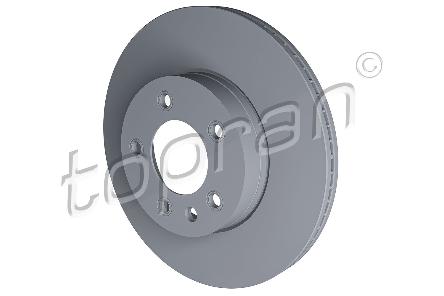 Topran 1x Bremsscheibe Vorderachse Belüftet links [Hersteller-Nr. 111286] für VW, Porsche