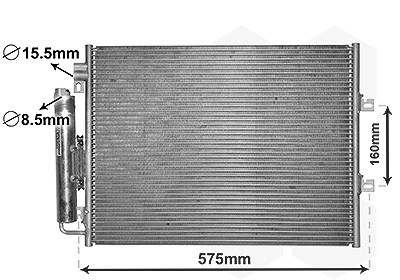 Van Wezel Kondensator, Klimaanlage [Hersteller-Nr. 43005454] für Renault