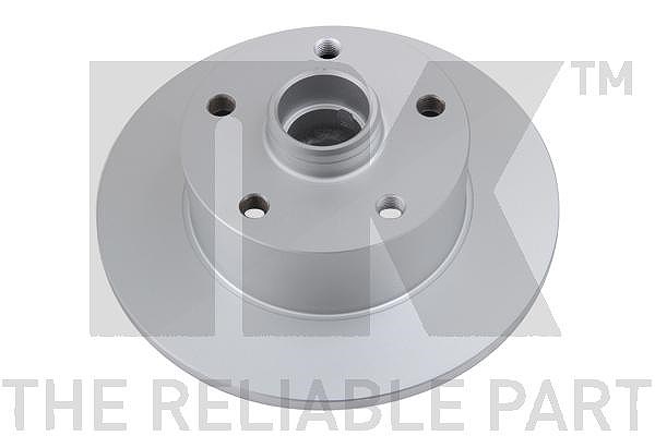 Nk 1x Bremsscheibe Hinterachse Voll [Hersteller-Nr. 314757] für Audi