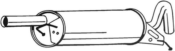 Bosal Endschalldämpfer [Hersteller-Nr. 233-117] für VW