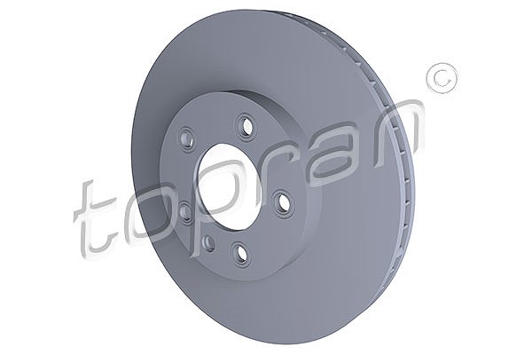 Topran 1x Bremsscheibe Vorderachse Belüftet rechts [Hersteller-Nr. 111287] für Porsche, VW