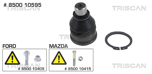 Triscan Trag-/Führungsgelenk [Hersteller-Nr. 850010595] für Ford, Mazda