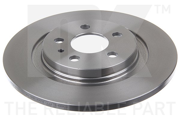 Nk Bremsscheibe Hinterachse Voll [Hersteller-Nr. 201934] für Fiat, Peugeot, Citroën, Lancia