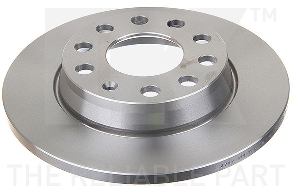 Nk Bremsscheibe Hinterachse Voll [Hersteller-Nr. 204782] für Seat, Audi, VW