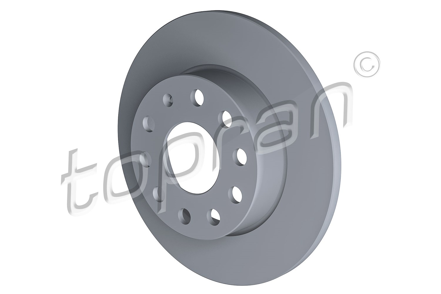 Topran Bremsscheibe Hinterachse Voll [Hersteller-Nr. 110080] für Seat, Audi, VW, Skoda