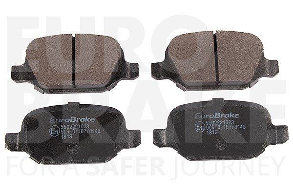 Eurobrake Bremsbelagsatz Hinterachse [Hersteller-Nr. 5502221023] für Alfa Romeo, Fiat, Lancia