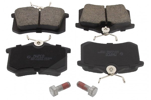 Mapco Bremsbeläge hinten (Satz) [Hersteller-Nr. 6302] für Peugeot, Renault, VW, Citroën, Seat, Audi, Skoda