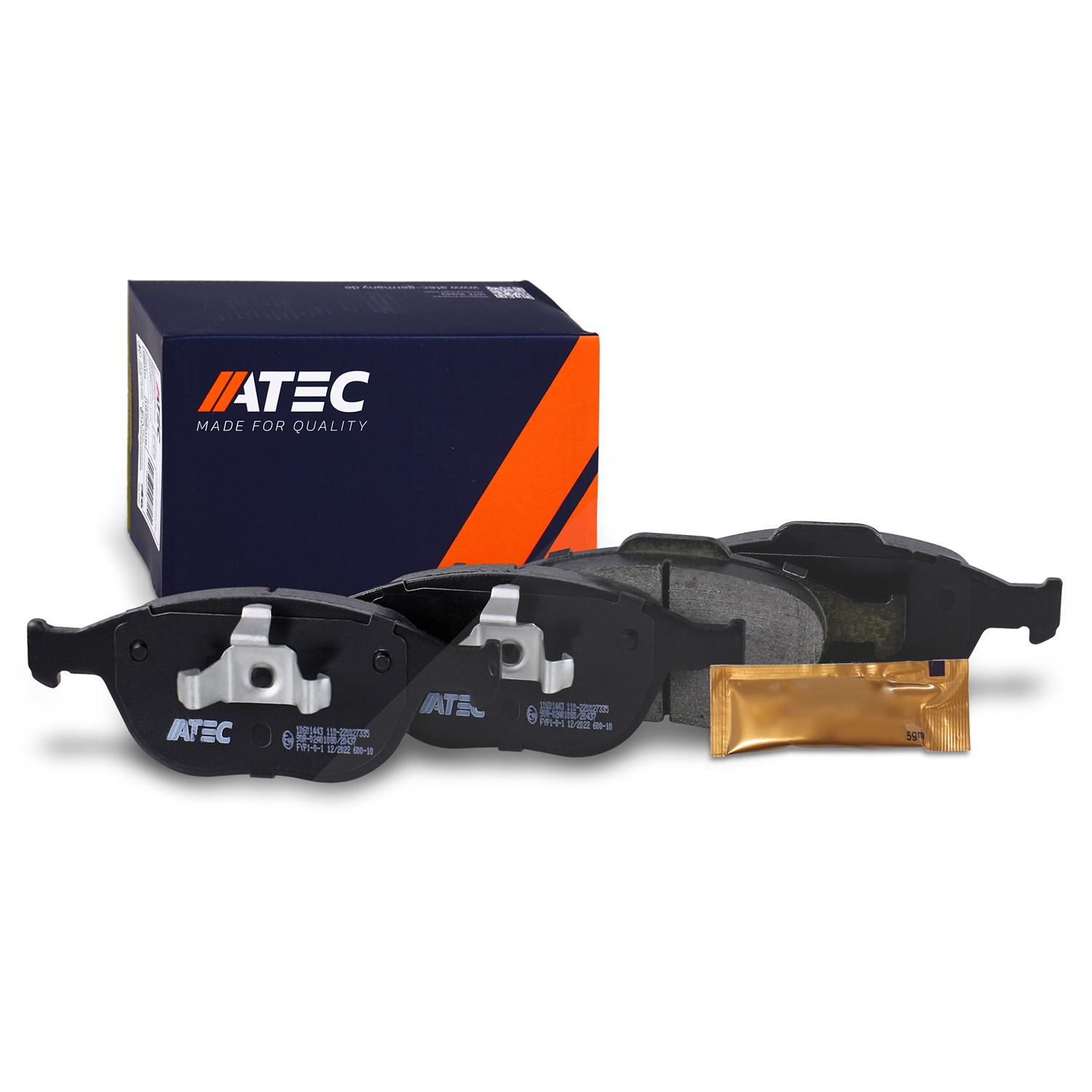 Atec Bremsbeläge vorne (Satz) [Hersteller-Nr. 10601443] für Ford