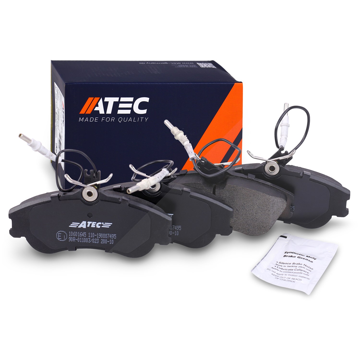 Atec Bremsbelagsatz mit VWK Vorderachse [Hersteller-Nr. 10601645] für Peugeot, Citroën