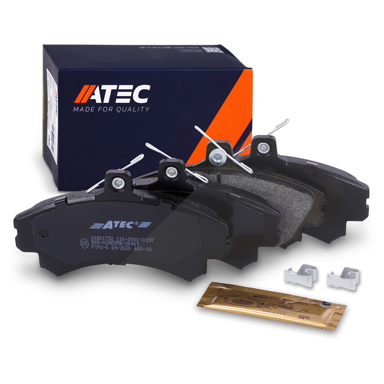 Atec Bremsbeläge vorne (Satz) [Hersteller-Nr. 10601722] für Volvo, Mitsubishi