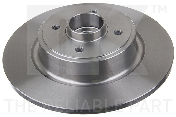 Nk 1x Bremsscheibe Hinterachse mit ABS-Ring+Lager [Hersteller-Nr. 203946] für Renault
