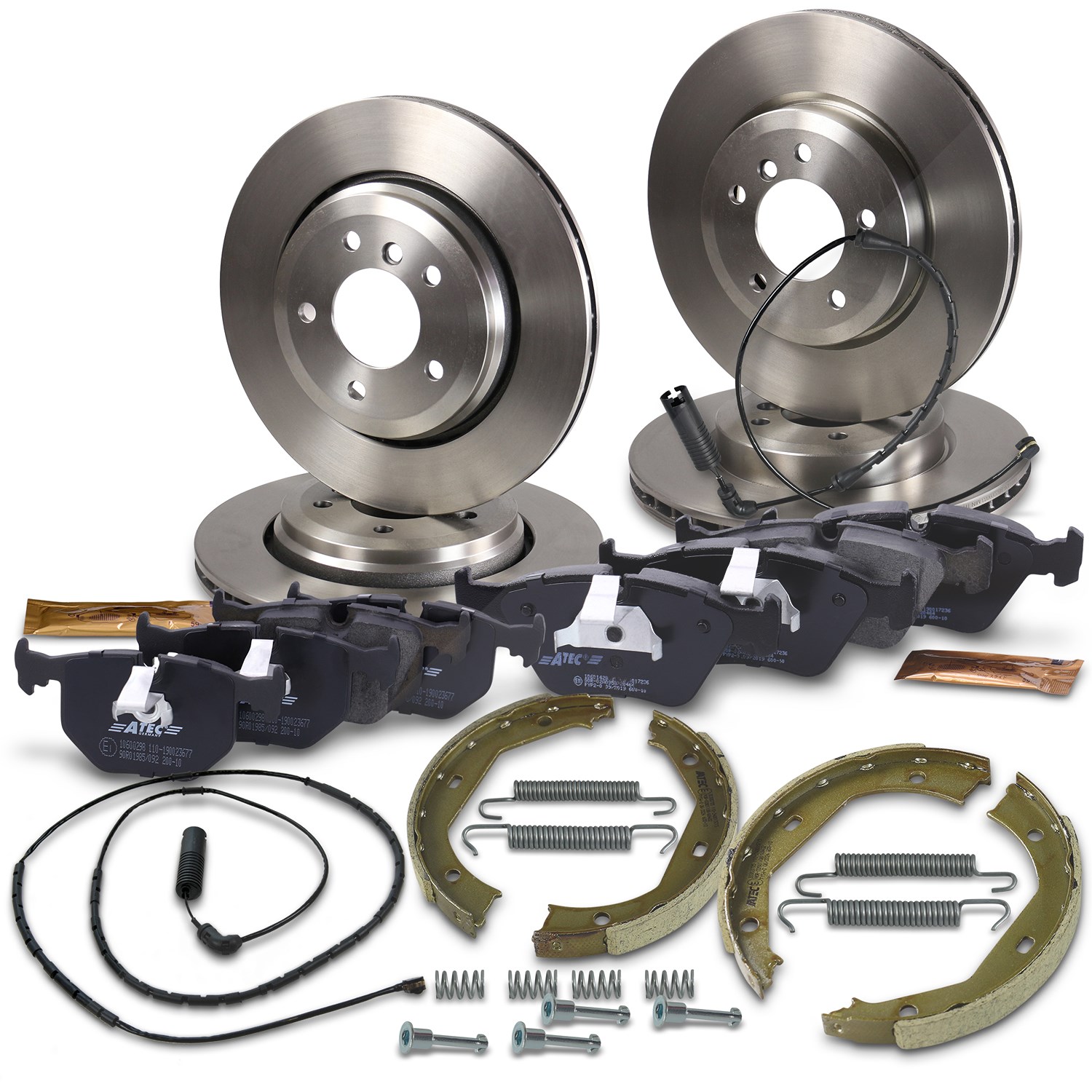 Bestprice Bremsscheiben + Bremsbeläge Vorne + Hinten [Hersteller-Nr. 10603887] für BMW