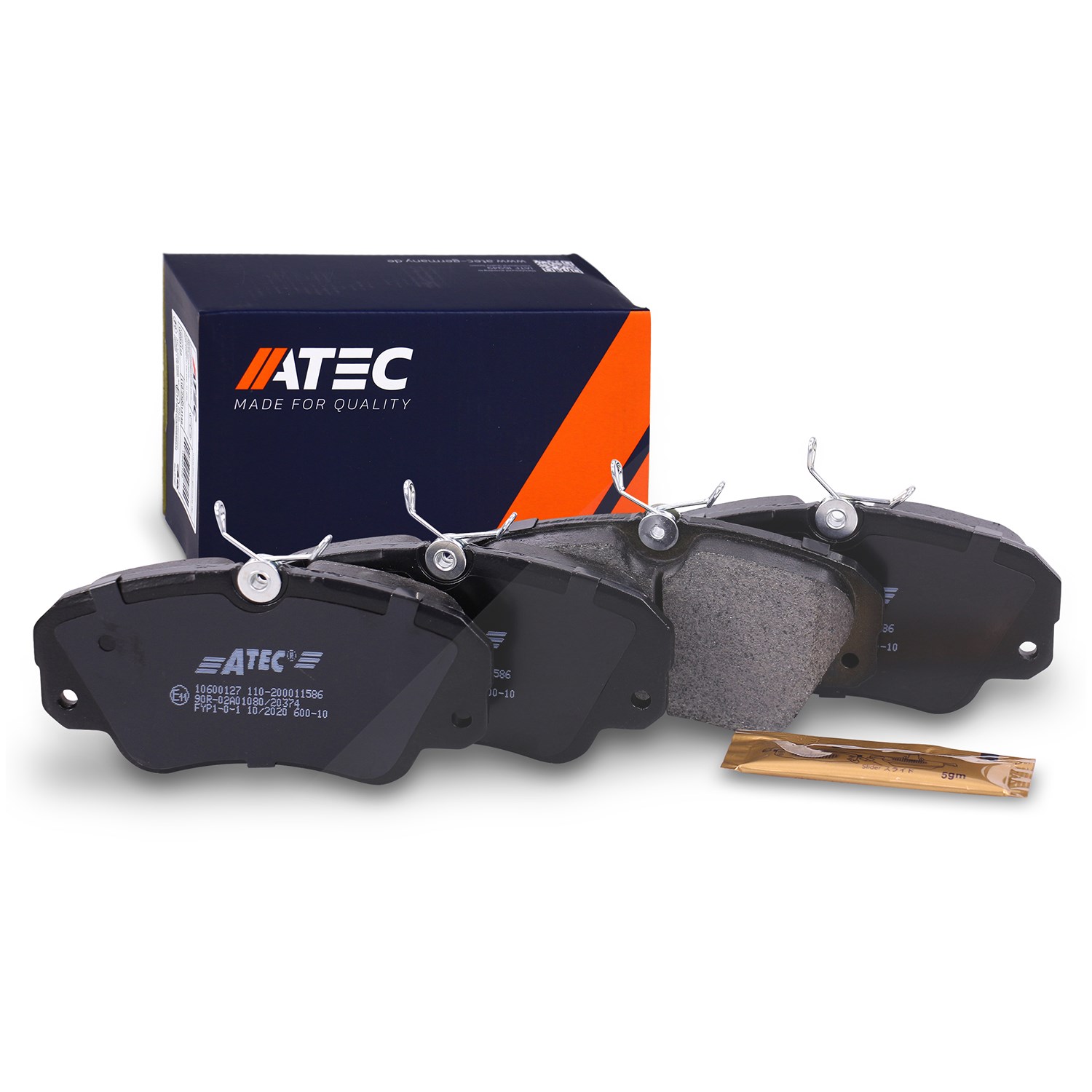 Atec Bremsbeläge vorne (Satz) [Hersteller-Nr. 10600127] für Opel, Vauxhall