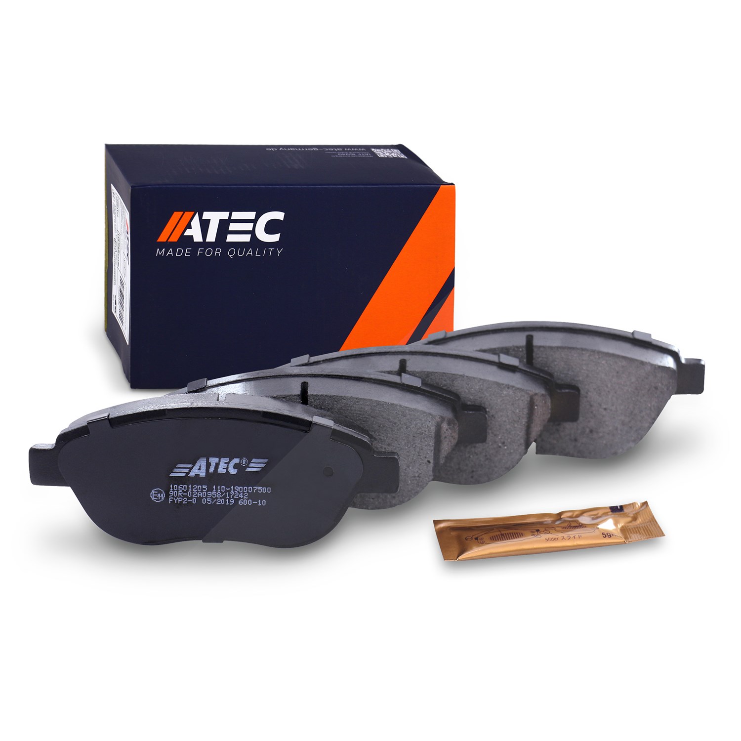 Atec Bremsbeläge vorne (Satz) [Hersteller-Nr. 10601205] für Citroën, Peugeot