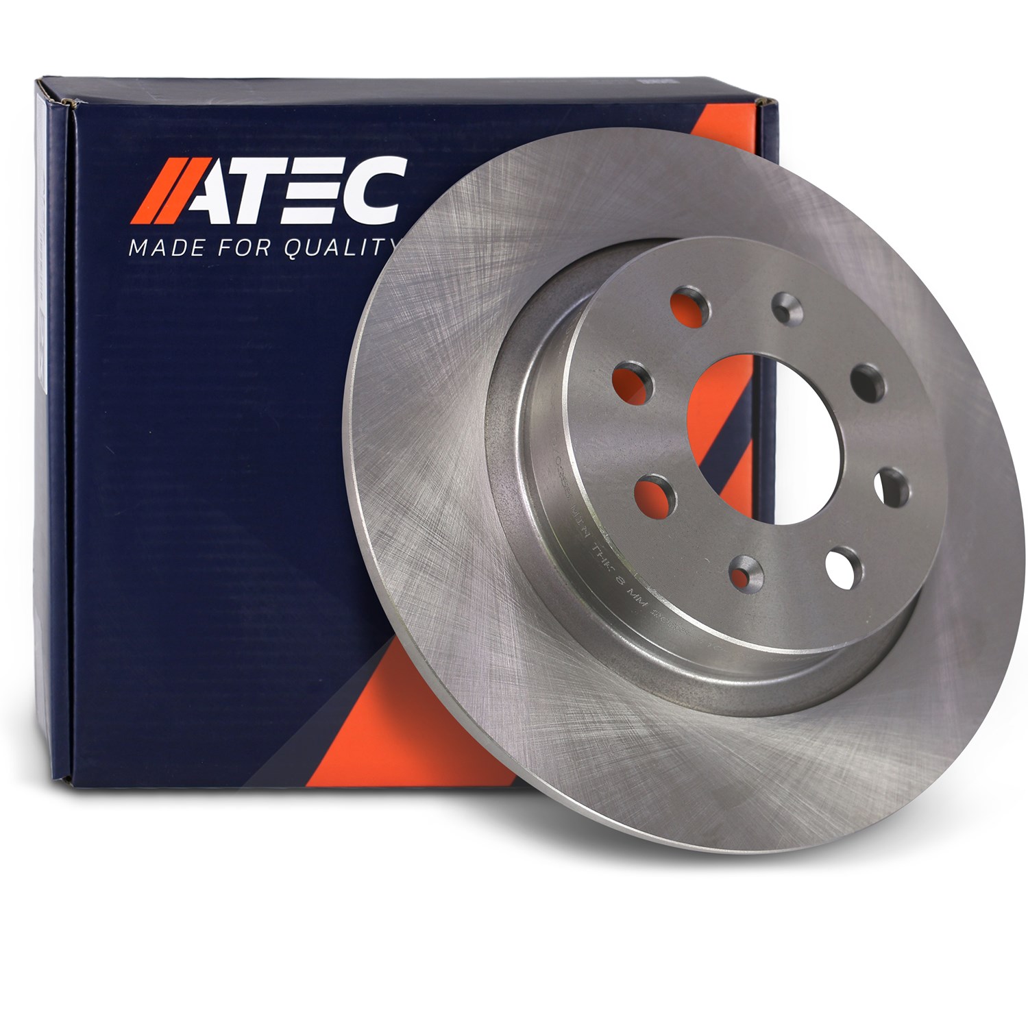 Atec Bremsscheibe Hinterachse Voll [Hersteller-Nr. 10602349] für Vauxhall, Abarth, Opel, Fiat