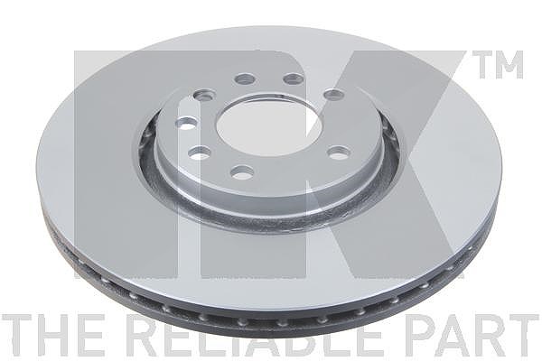 Nk 1x Bremsscheibe Vorderachse Belüftet [Hersteller-Nr. 313654] für Opel, Vauxhall, Saab
