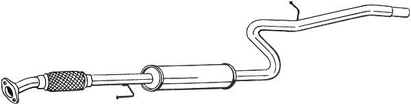 Bosal Mittelschalldämpfer [Hersteller-Nr. 287-419] für Fiat