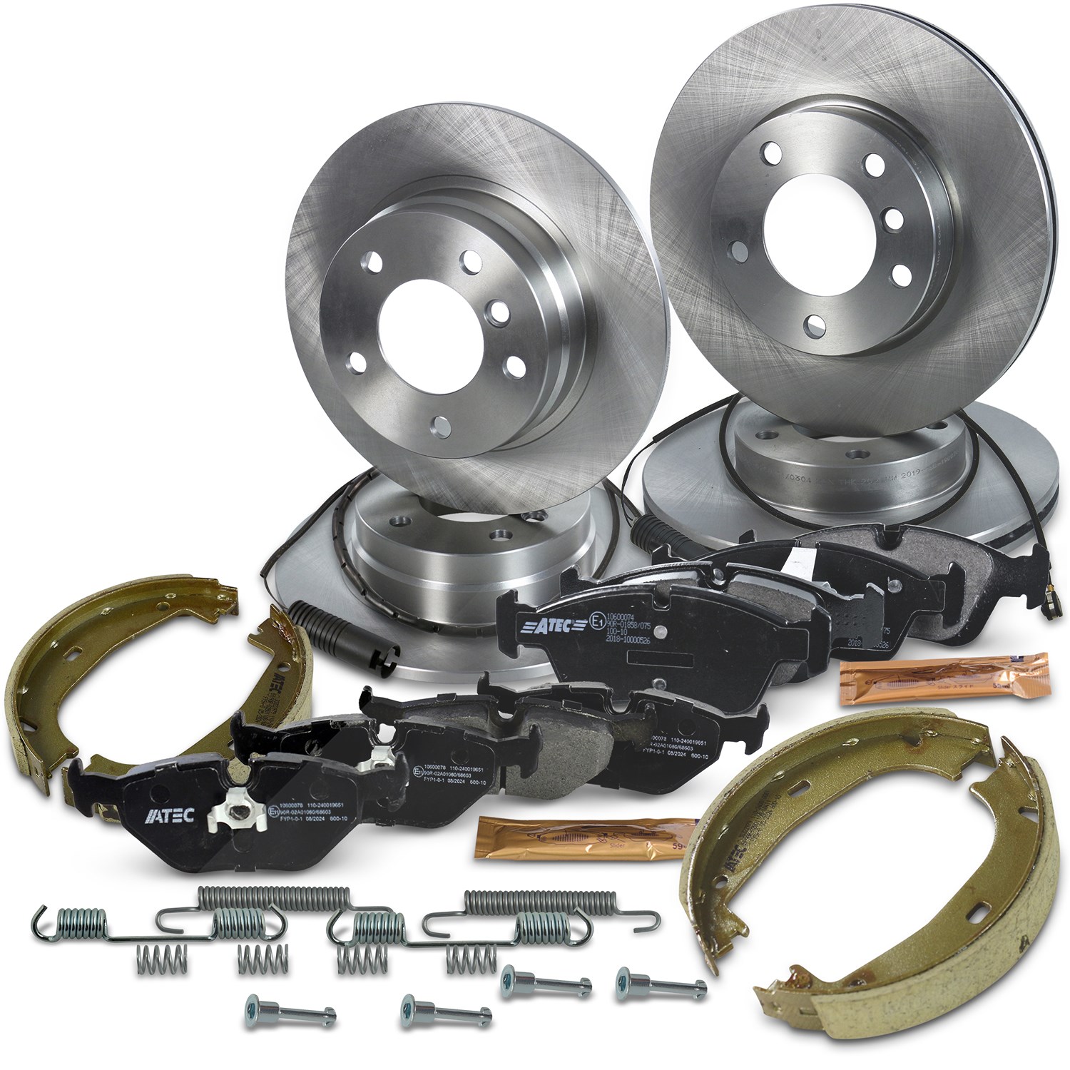 Bestprice Bremsscheiben + Bremsbeläge Vorne + Hinten [Hersteller-Nr. 10603894] für BMW