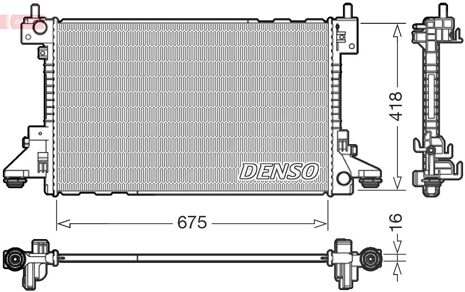 Denso Kühler, Motorkühlung [Hersteller-Nr. DRM20006] für Vauxhall