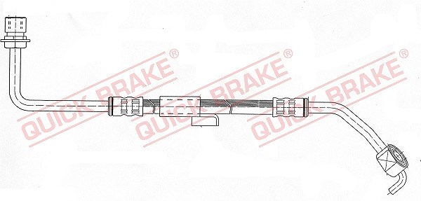 Quick Brake Bremsschlauch Vorderachse rechts [Hersteller-Nr. 50.948] für Ford