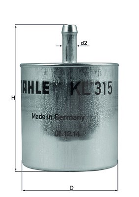 Mahle Kraftstofffilter [Hersteller-Nr. KL315]
