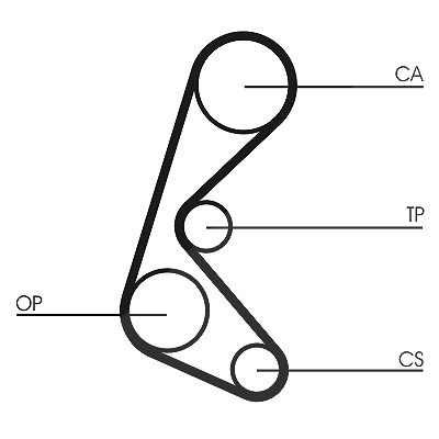 Continental Ctam Zahnriemen [Hersteller-Nr. CT964] für Fiat