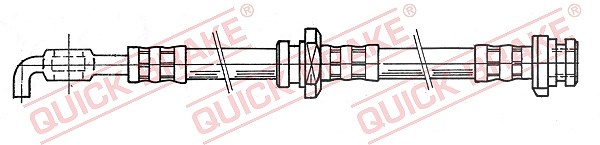 Quick Brake Bremsschlauch Vorderachse [Hersteller-Nr. 50.966] für Vauxhall, Isuzu, Opel