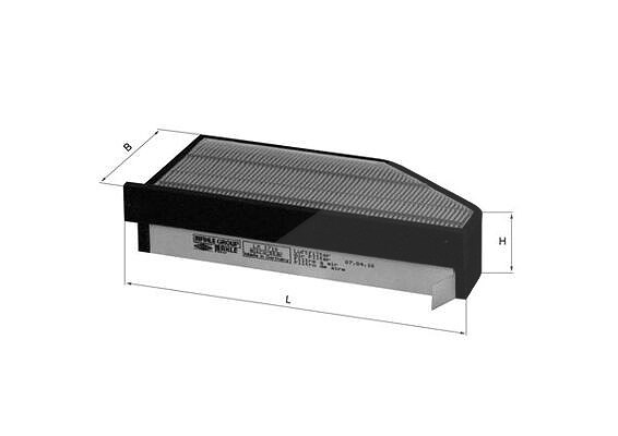 Mahle Luftfilter [Hersteller-Nr. LX1710]