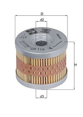 Mahle Ölfilter [Hersteller-Nr. OX119]