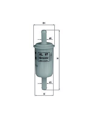 Mahle Kraftstofffilter [Hersteller-Nr. KL97OF]